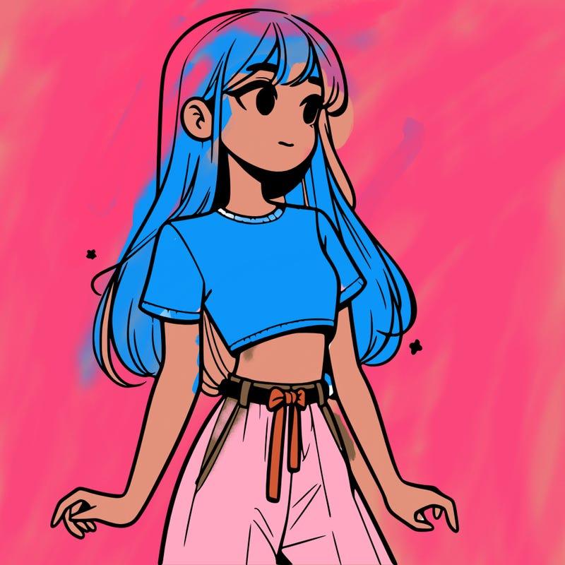 girl in a cute crop top