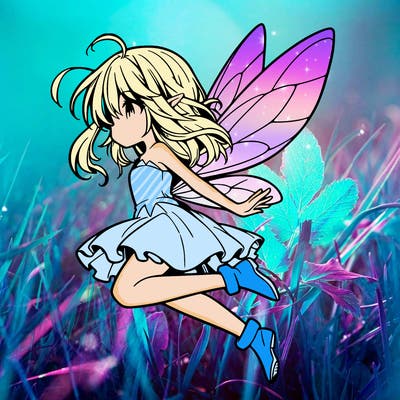 manga fairy flying