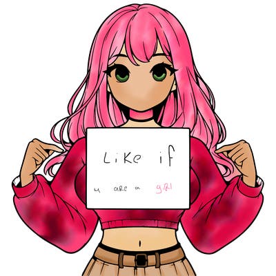 girl holding a blank sign in a long sleeve crop top