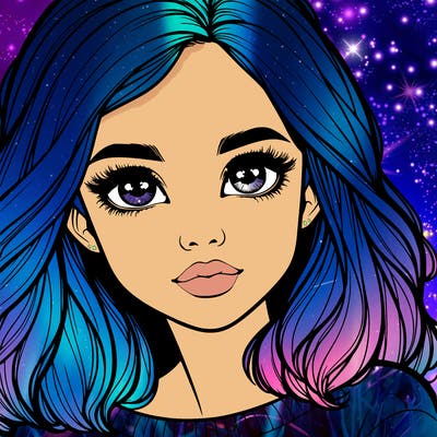 realistic girl whith cute eyes