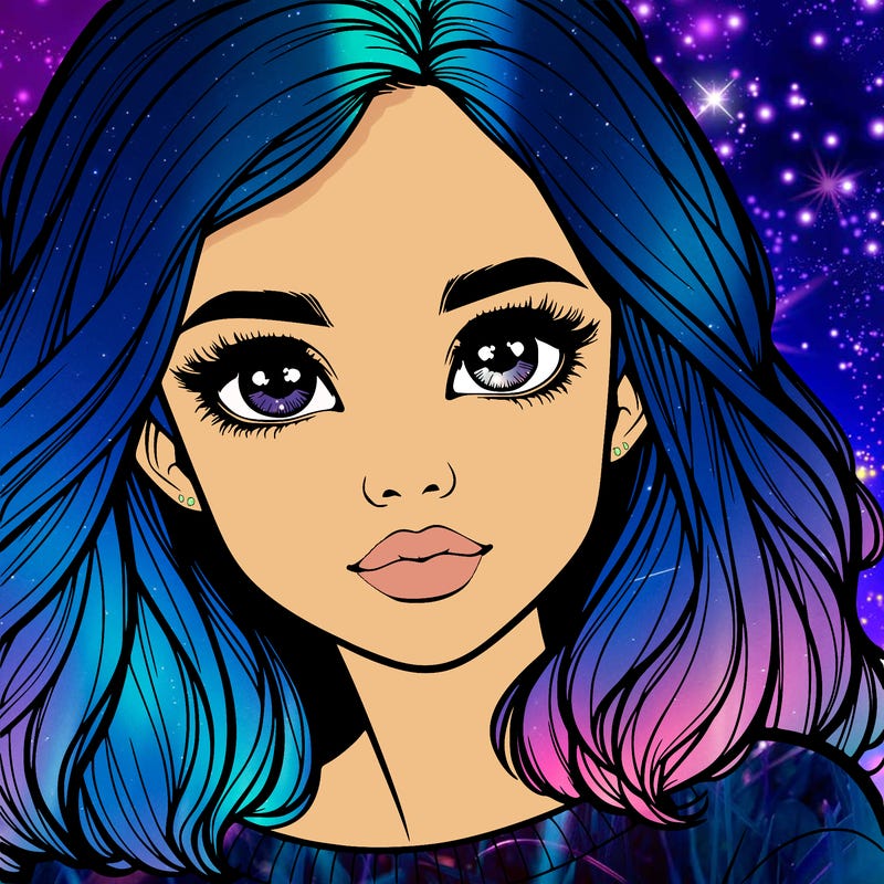 realistic girl whith cute eyes