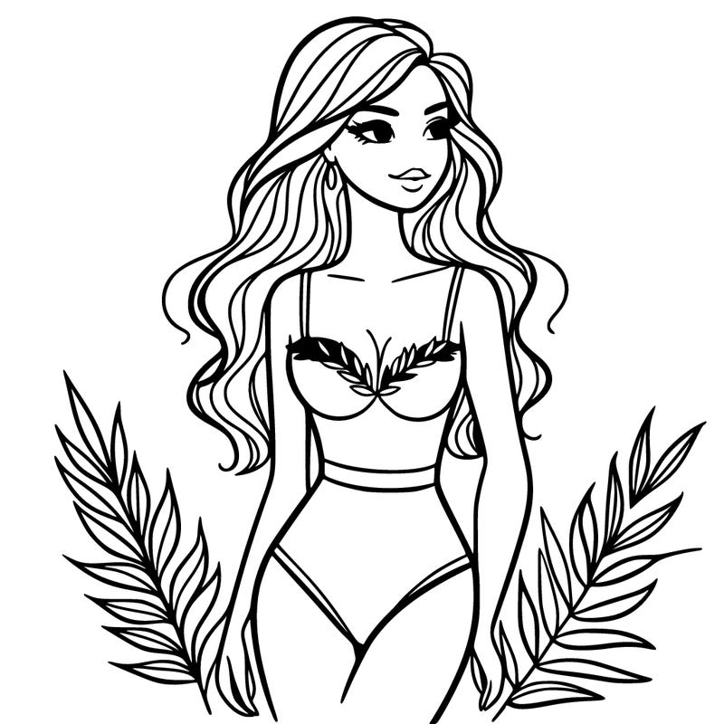 beautiful woman bathing suit