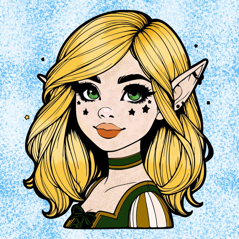 realistic halloween elf girl