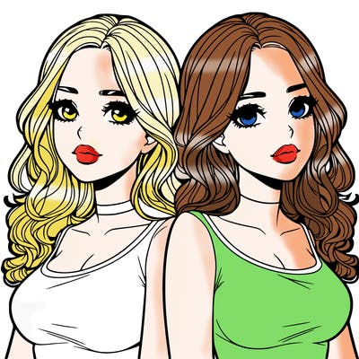 realistic twin sisters