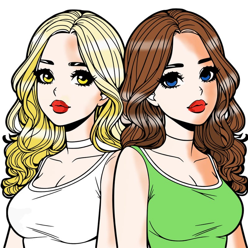 realistic twin sisters