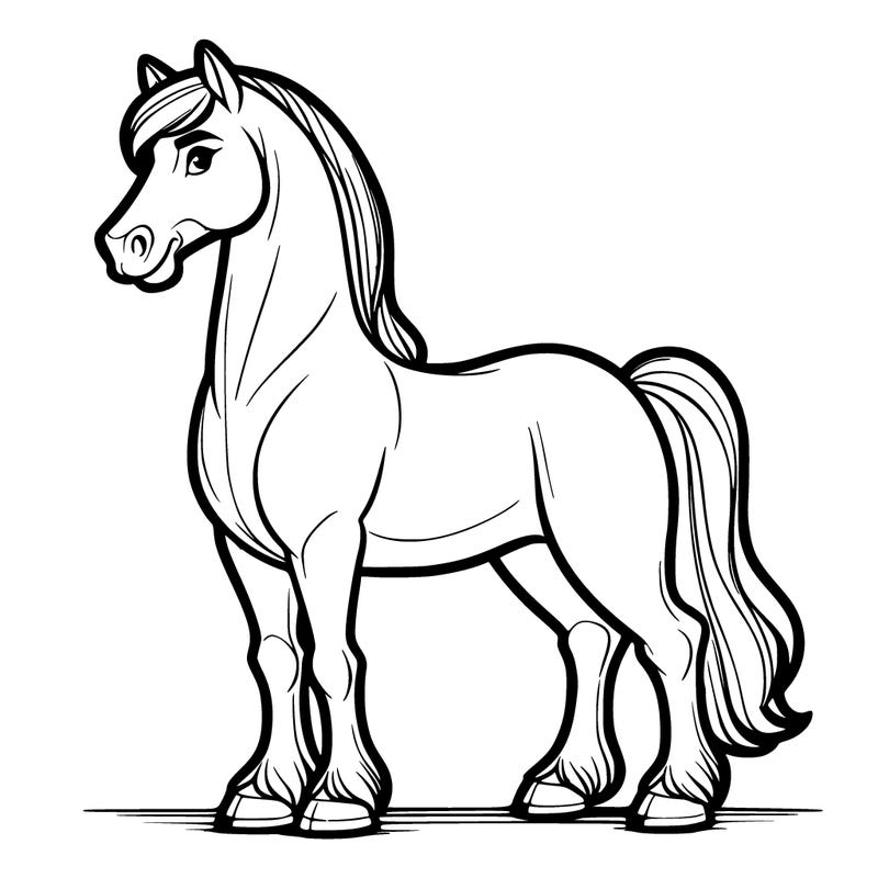 tall stallion white horse