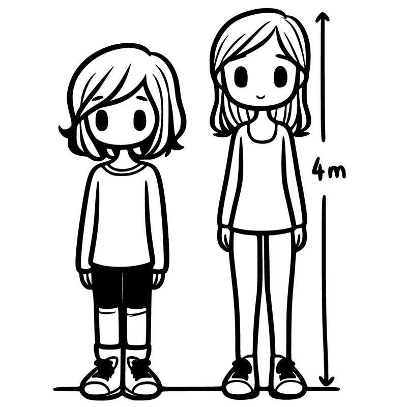 short girl with tall girl