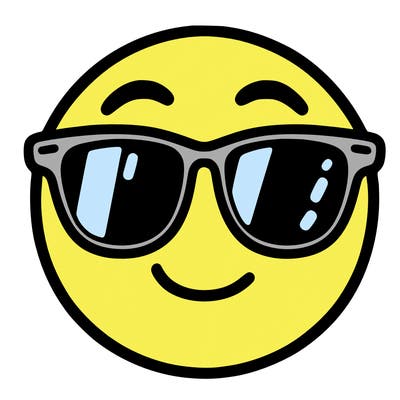 emoji with sunglasses