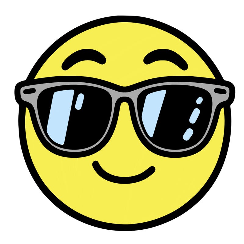 emoji with sunglasses
