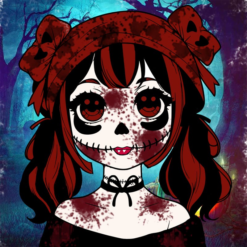 realistic girl halloween