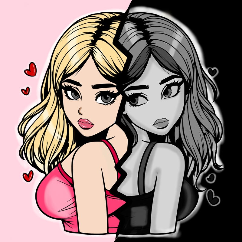 realistic girl split