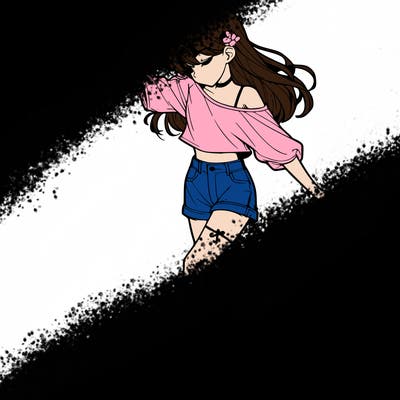 realistic girl danceing