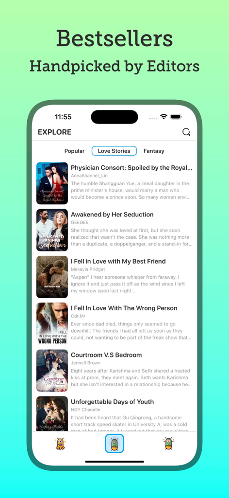 Stars Novel - Curated Stories - A list of curated love stories and romance novels in the Stars Novel app