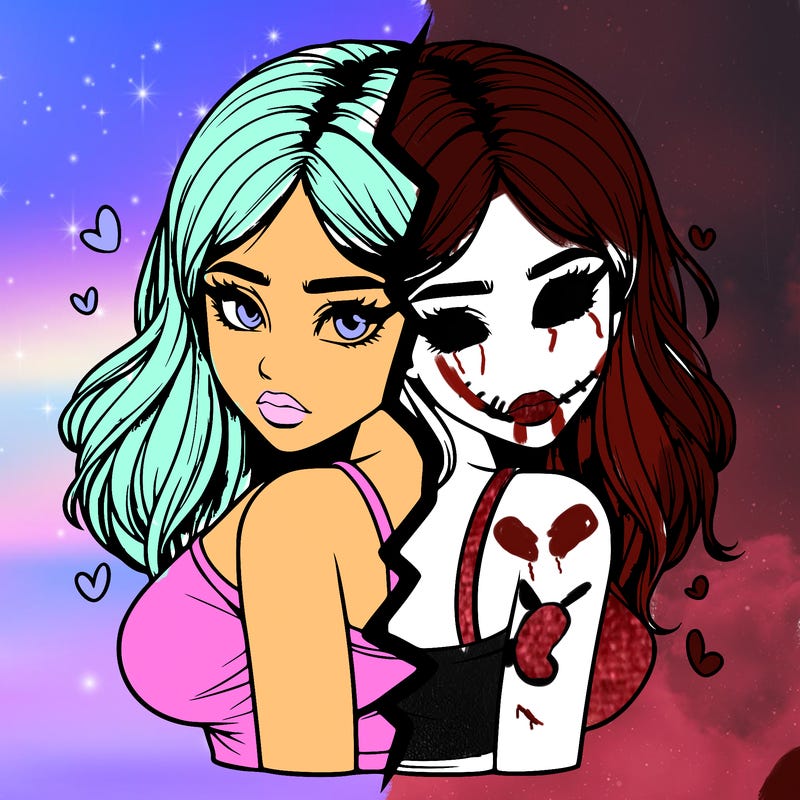 realistic girl split