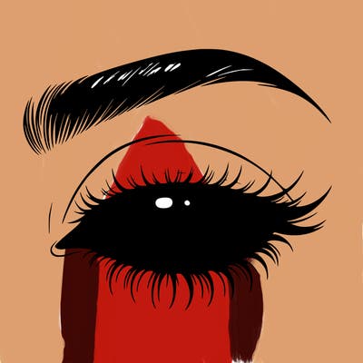 eye closed realistic