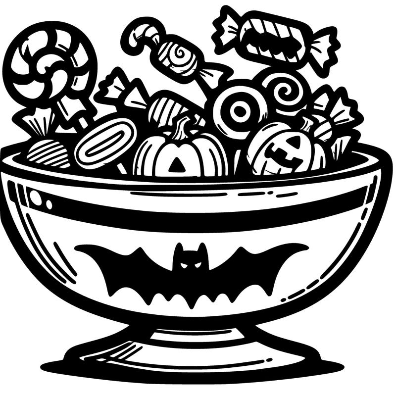 halloween candy dish