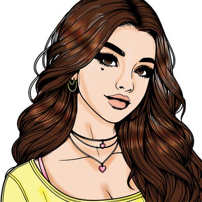 detailed realistic girl