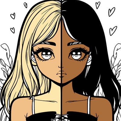 realistic girl split