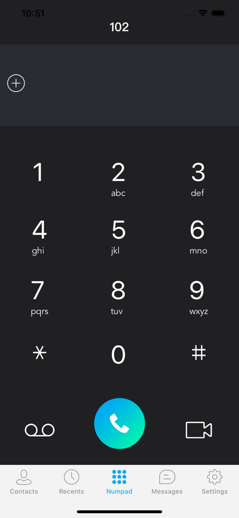 PortSIP UC - PortSIP UC app dialer interface featuring a numeric keypad and calling options