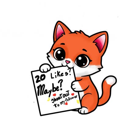 a small cat with a blank sheet of paper in its hand. the cat is sooooooo cute!