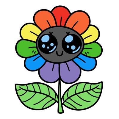 flower with eyes