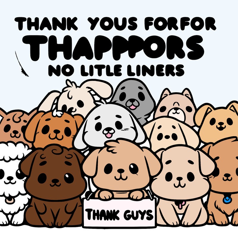 thank you guys for all your support dog