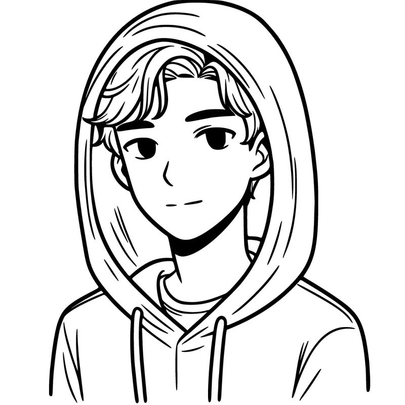 young man in hoodie