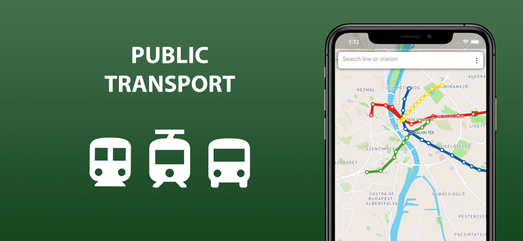 Florence public transport app interface showing metro and bus routes on a smartphone