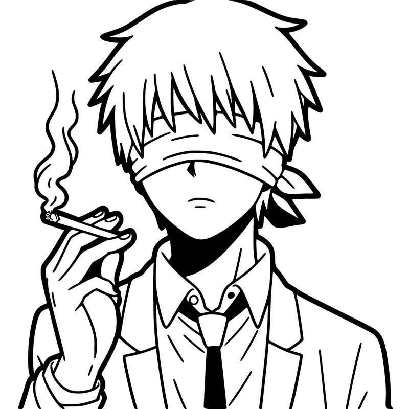 gojo smoking