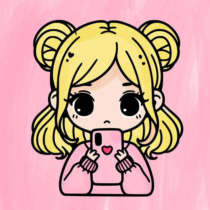 girl holding a phone