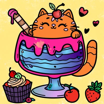 dessert cat