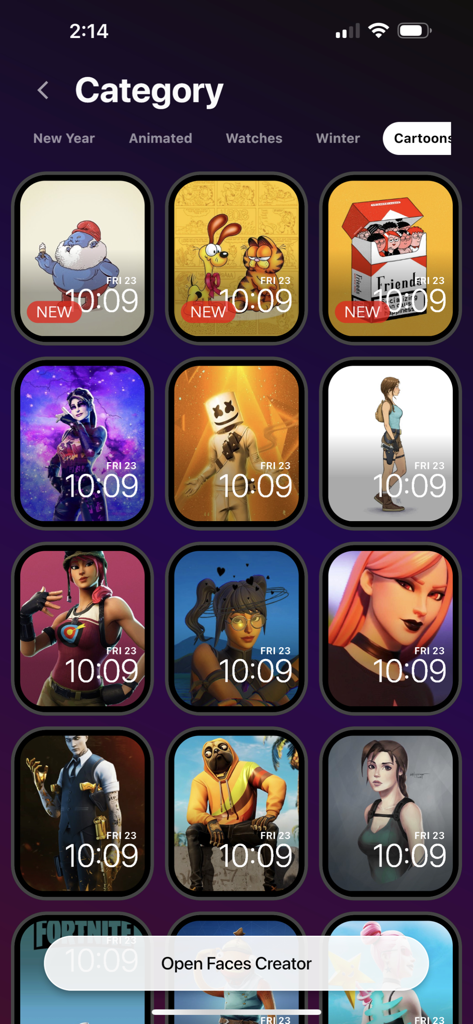 Watch Faces Gallery + - Apple Watch用の漫画やゲームをテーマにしたウォッチフェイスのコレクション