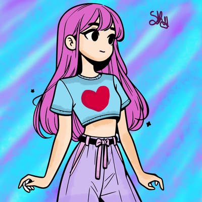 girl in a cute crop top