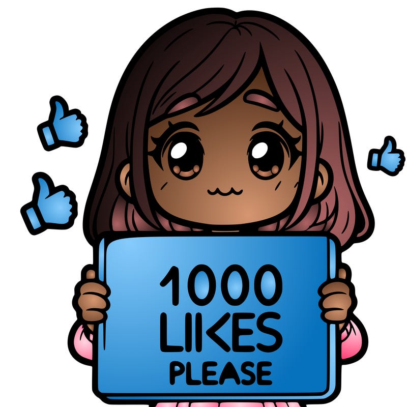 a girl holding a sign that says 1000 likes please