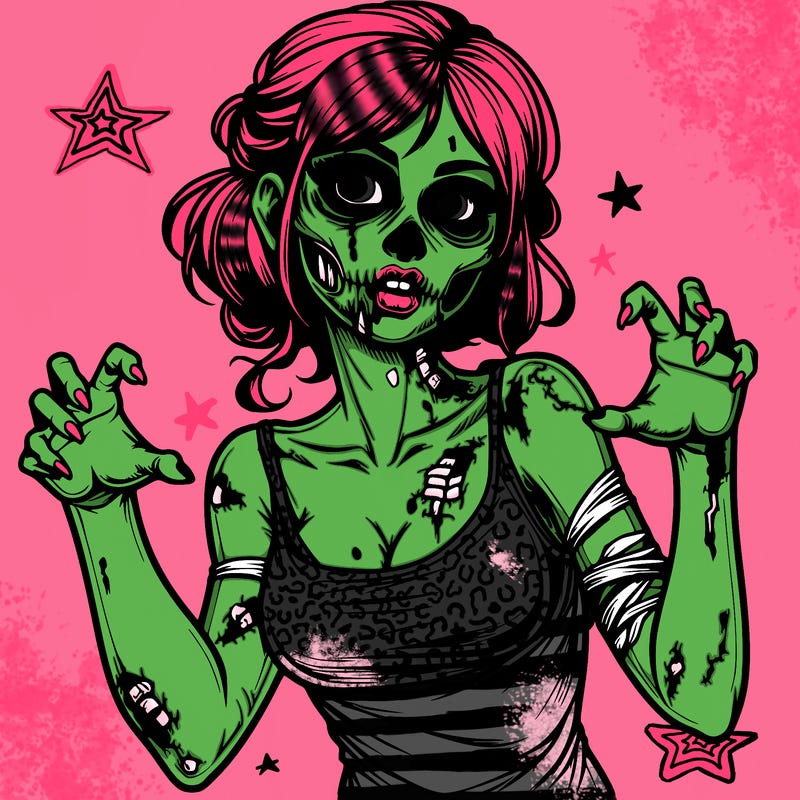 realistic zombie girl
