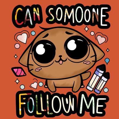 can someone please follow me?