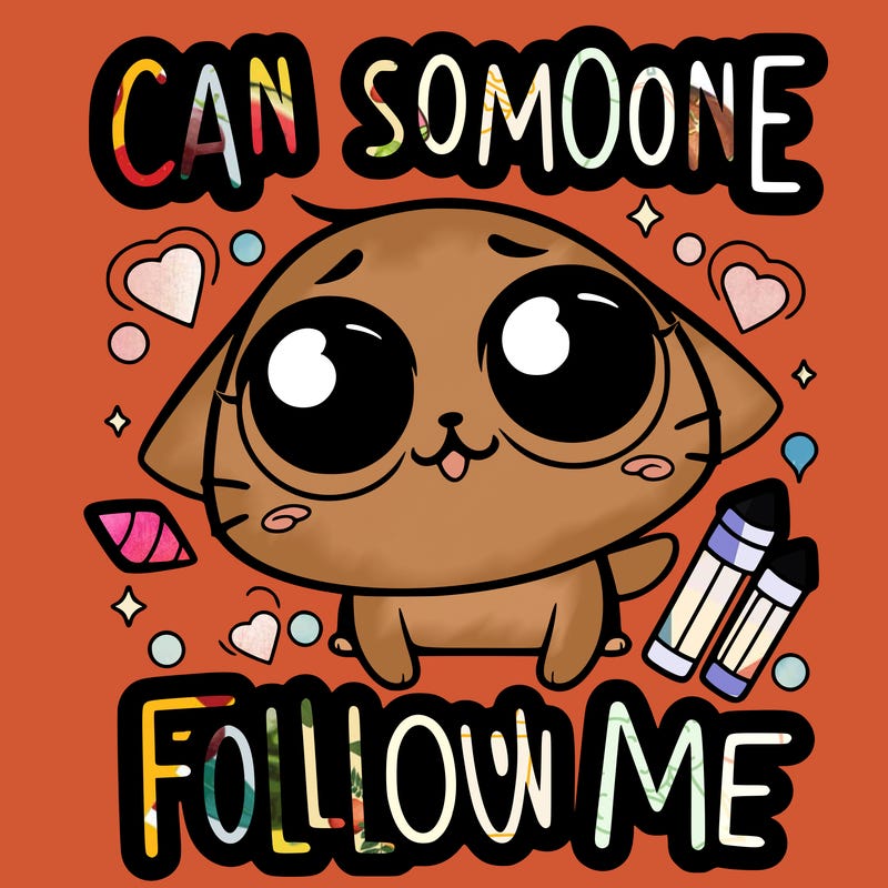 can someone please follow me?