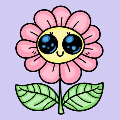 flower with eyes