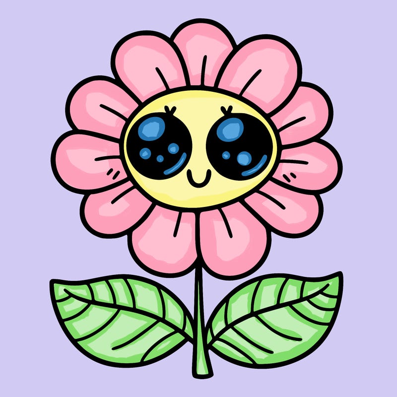 flower with eyes