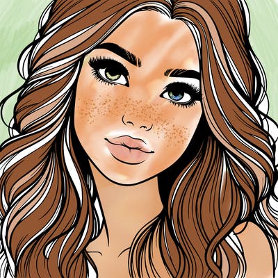 beautiful realistic girl