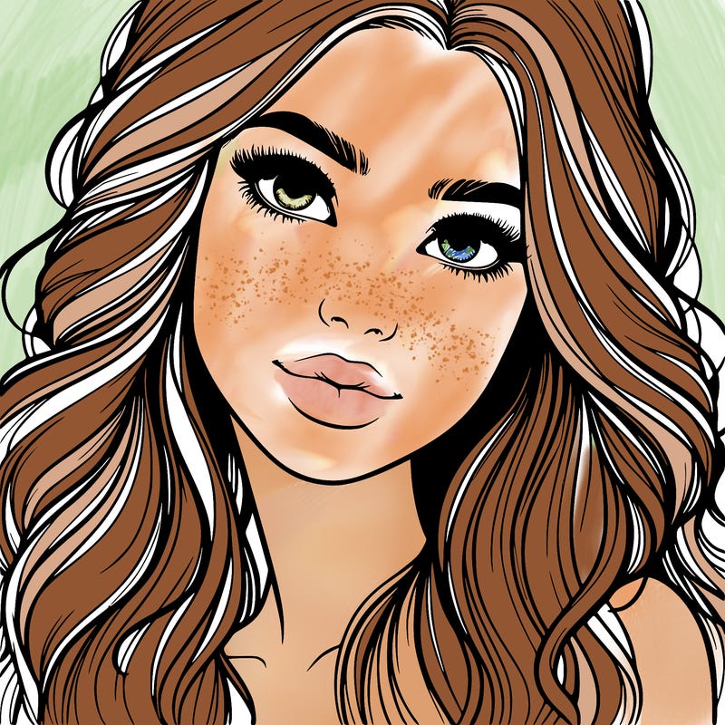 beautiful realistic girl