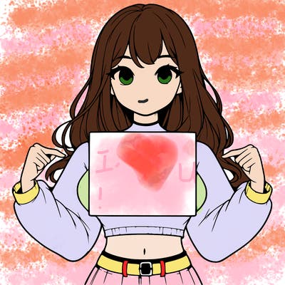 girl holding a blank sign in a long sleeve crop top