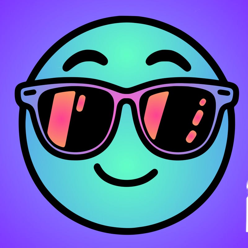 emoji with sunglasses