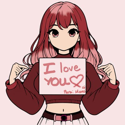 girl holding a blank sign in a long sleeve crop top