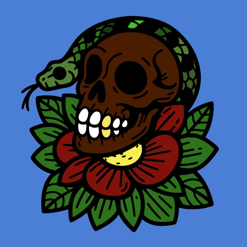 snake skull flower