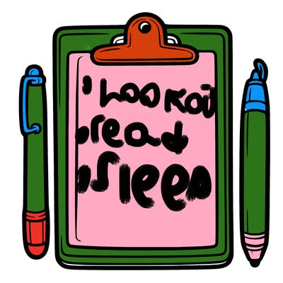 blank clip board with pen