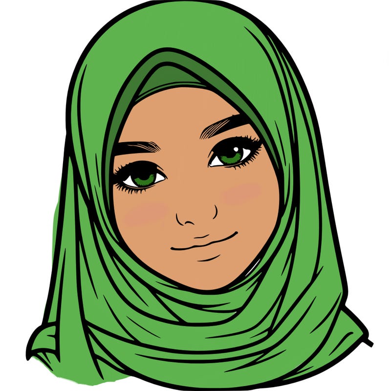 realistic girl with hijap