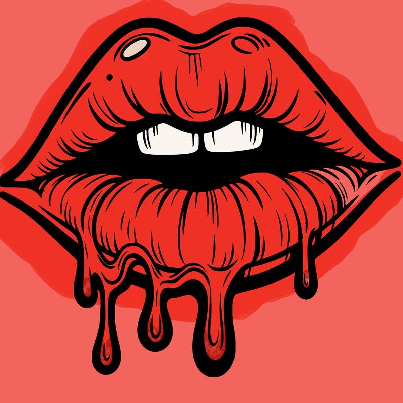 lips that look realistic and drip