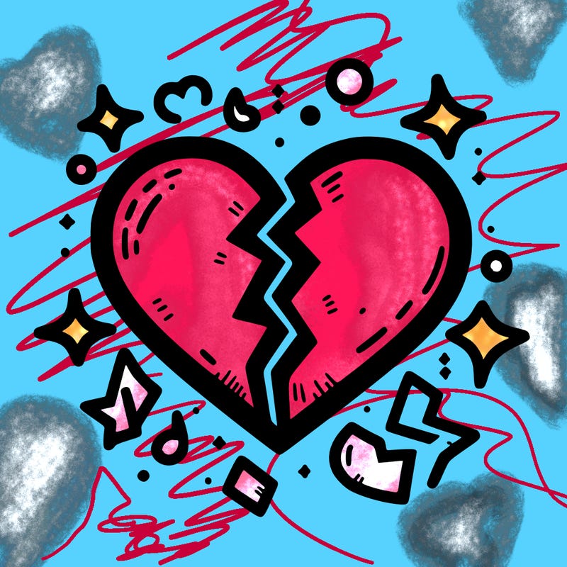 broken and sad heart