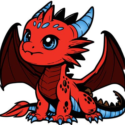 fierce baby night dragon
